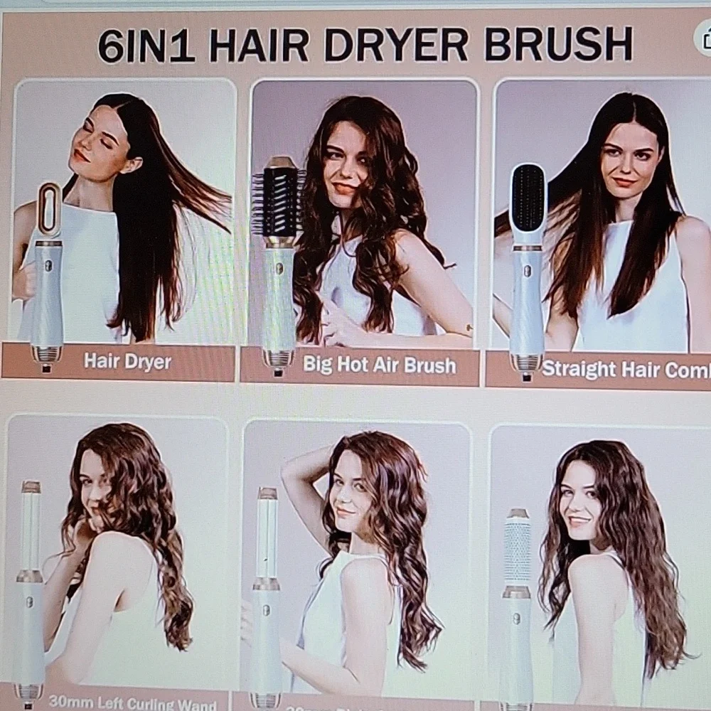 Ukliss 6 in 1 multi function hair styler Salon grade 360° swivel cord New in boX